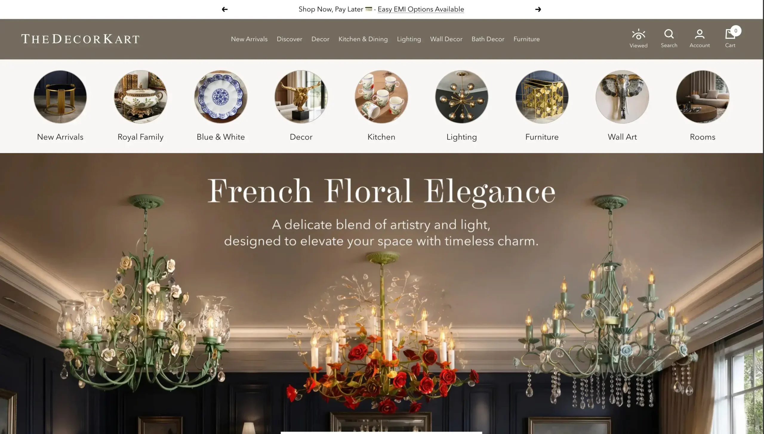 The Decor Kart website preview