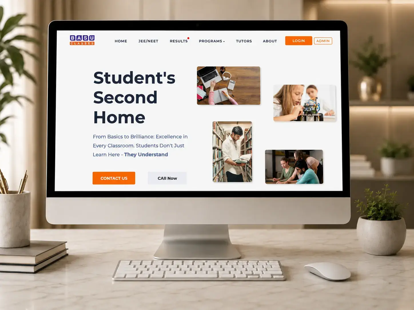 BASU Classes website preview