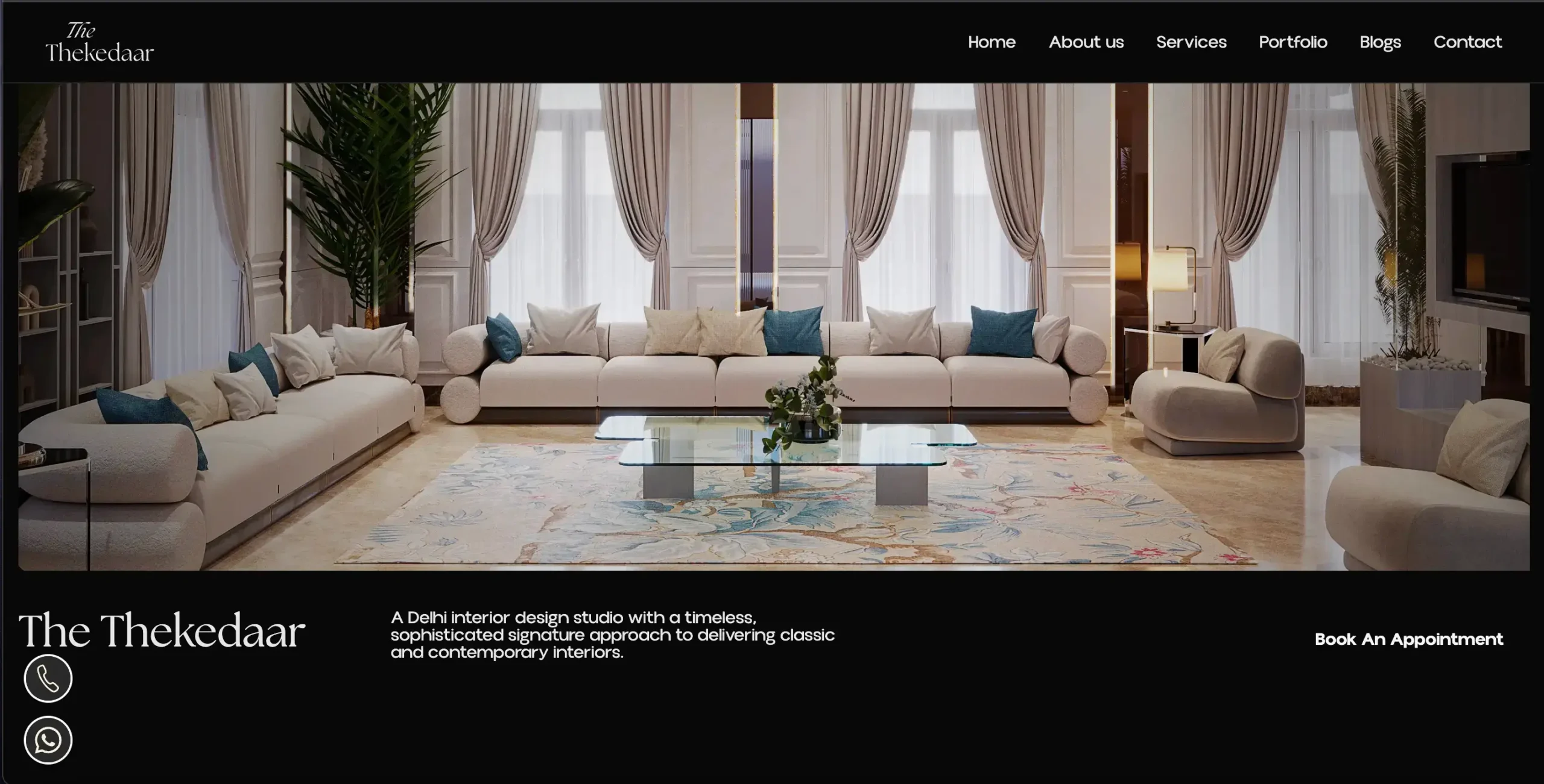 The Thekedaar website preview